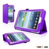 Purple Stand Folio Wallet Leather Case Cover