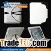 White 360 Degree Rotation PU Leather stand Case for Ipad