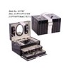 Classic black square shape jewellery box