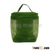Transparent mesh cosmetic bag