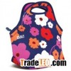 Hot Selling Zippered Flower Lady lunch bag neoprene