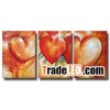 100% Hand Painted Oil Paintings, 3 Panels Wall Decor Paint