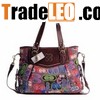 Coach Julia Graphics Pleated Bag Brass 3946