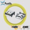 male right angle a type mini usb connector 8 pin usb plug