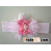 fashional lace flower hair ornament/hair band for kids