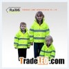 Hi Vis Kids Rain Coat Reflective Stripes Kids Safety Jacket