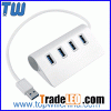Full Al Alloy 4 Ports USB 3.0 Hub Ultra Speed High Quality