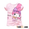 little girl t shirts 100% Cotton Full Printing Little Girl T