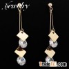 Zircon Copper Drop Earrings   TE0093