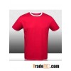 100% Polyester Men Red Dry Fit Short Sleeve T-shirt