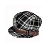 Fashionable Hat with Tartan Design