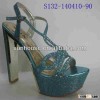 Rubber Sole Lady Low Heel Dress Shoes