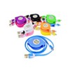 Colorful Flat Noodle Retractable Micro USB Cable