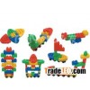 Plastic building block toys