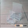 Clear Acrylic Brochure Holder With Silk Screen Printing