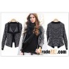 Black Fashion Long-sleeved Knitting Cardigan Short Coat