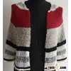Fashion Stripe Lady Cardigan Sweater