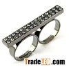 Fation Tow Finger Rings,double ring