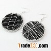 Glass Big Circle Earrings