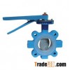 Wafer fully fluorine plastic lined butterfly valve
