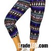 High Waisted Tribe Capri Leggings