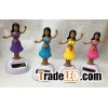 solar powered figure smiling face flower wholesale solar pow