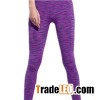 Women Spring Summer Purple Full Space Dyed Flanging Yoga Power Movement Tight Pants Breathable Qucik