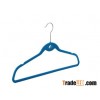flocked Suit Hanger with add-a-hook