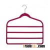 Flocked Trousers Hanger 4-tier Hanger