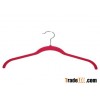 Space-saving Flocked Shirt Hanger
