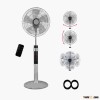 16-inch Super 8 Digital Pedestal Fan with LED Panel
