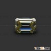 Rectangle Chamfer Step Cut White Moissanite