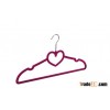 with heart  flocked Suit Hanger