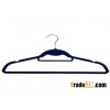 flocked Suit Hanger with add-a-hook ,tiebar notches