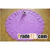 Cotton Round Blankets Hand Crochet Throw Rug Custom Rug