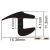 auto windshield molding