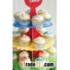cardboard cupcake stands, parties cupcake stands