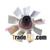 Viscous fan clutch with fan assembly