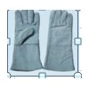 Grey cowhide split full leather welder glove