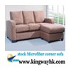 stock stocklot closeout Microfiber corner sofa