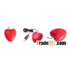 heart shape wired optical mouse