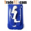 Silicon iphone cover with earphone matching set