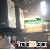 Cooking oil and exhaust gas commercial kitchen extractor