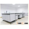 laboratory workbench, wood bench