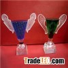 Custom Design Colored Crystal Cup Award