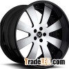 Gloss Black Machine Face 2 PC Forged Wheels