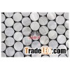 white shell decoration panel round