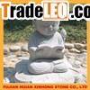 Cute little monk stone statue for garden decoration05