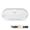 Oval Bathroom LED Bulkhead Ceiling Light Flush Mount Natural Ligthing Moistureproof IP54 PC Cover 12