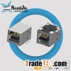 right angle smd female micro usb b type connector 4 pin plug